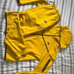 Yellow Nike Tech fleece